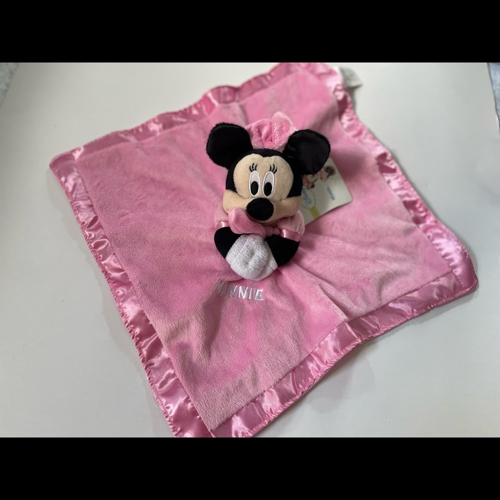 Disney Minnie Mouse Pink Security/Snuggle Blanket NWT
